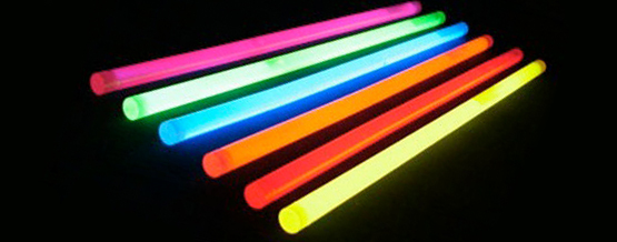 Barras luminosas fluorescentes para fiestas, collares de neón para